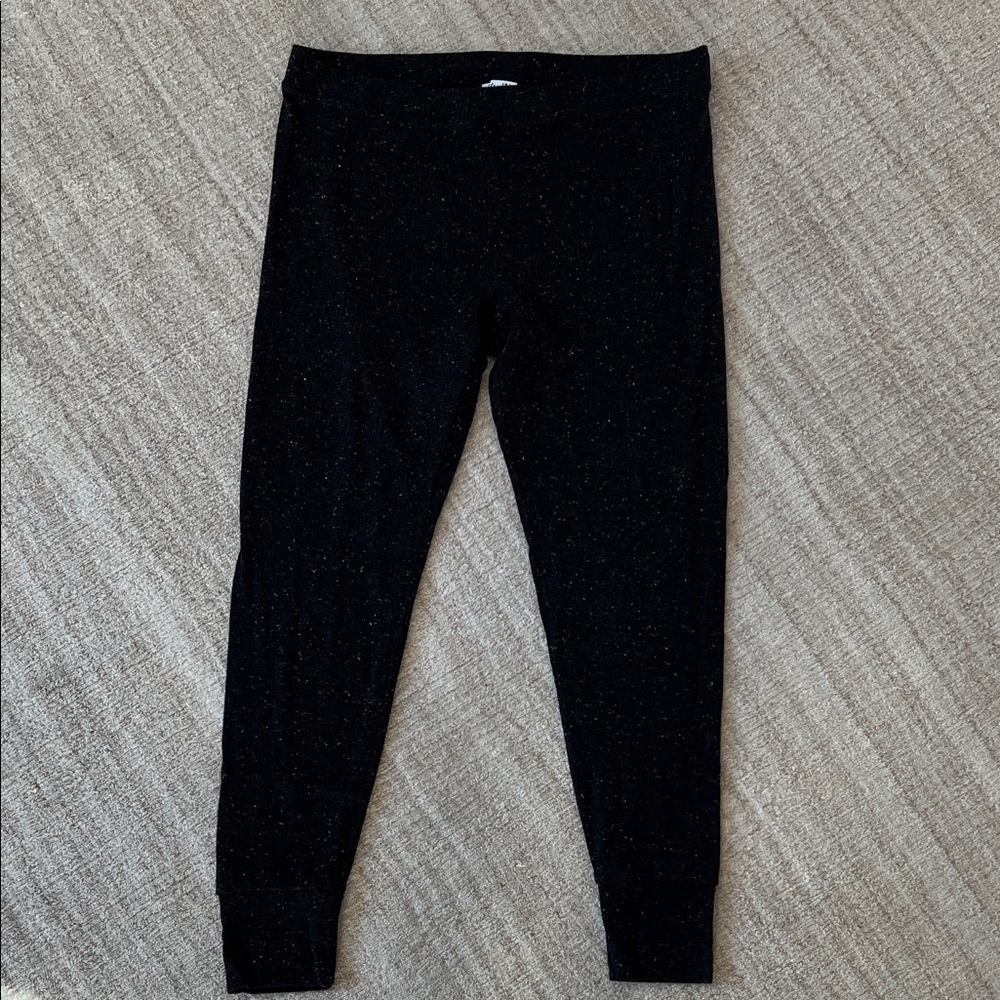 Splendid Black Leggings with gold flecks - size xl